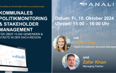 Webinar: Kommunales Politikmonitoring & Stakeholder-Management – mit PANALIS