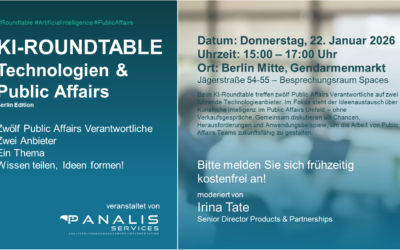 Event: KI-Roundtable für Public Affairs in Berlin
