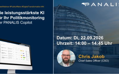 Webinar: Die leistungsstärkste KI für Ihr Politikmonitoring – der PANALIS Copilot