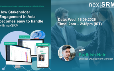 Webinar: How Stakeholder Engagement becomes easy to handle (for Asia)